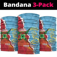 Saint Lucia and Guyana Cricket Personalized Neck Gaiter Kings Amazon Warriors Together - Wonder Print Shop