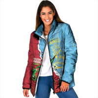 Saint Lucia and Guyana Cricket Personalized Padded Jacket Kings Amazon Warriors Together - Wonder Print Shop