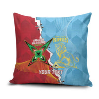 Saint Lucia and Guyana Cricket Personalized Pillow Cover Kings Amazon Warriors Together - Wonder Print Shop