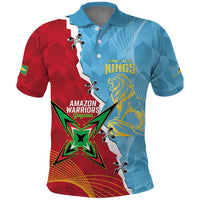 Saint Lucia and Guyana Cricket Personalized Polo Shirt Kings Amazon Warriors Together - Wonder Print Shop
