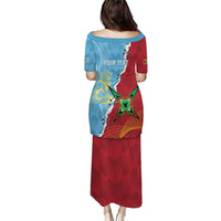 Saint Lucia and Guyana Cricket Personalized Puletasi Kings Amazon Warriors Together - Wonder Print Shop