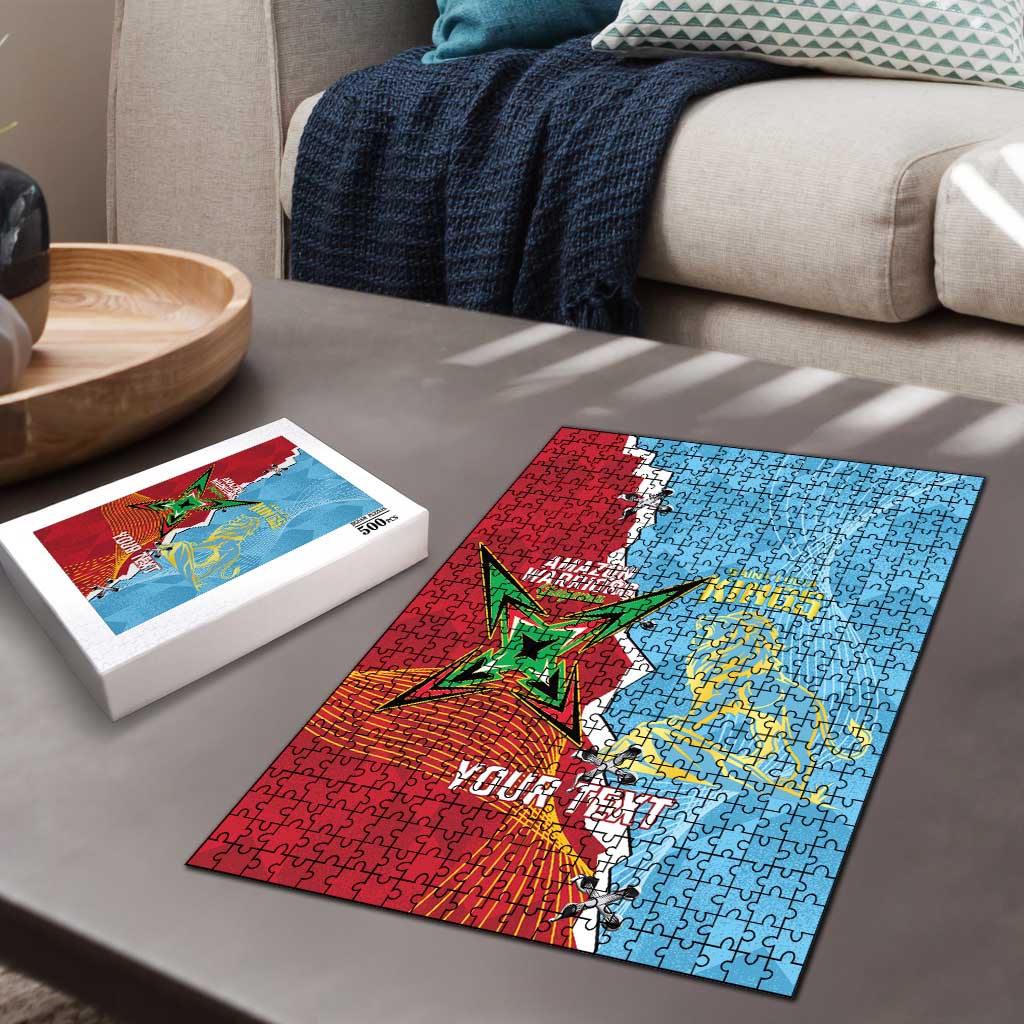 Saint Lucia and Guyana Cricket Personalized Puzzle Kings Amazon Warriors Together - Wonder Print Shop