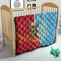 Saint Lucia and Guyana Cricket Personalized Quilt Kings Amazon Warriors Together - Wonder Print Shop