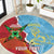 Saint Lucia and Guyana Cricket Personalized Round Carpet Kings Amazon Warriors Together - Wonder Print Shop