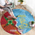 Saint Lucia and Guyana Cricket Personalized Round Carpet Kings Amazon Warriors Together - Wonder Print Shop