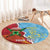 Saint Lucia and Guyana Cricket Personalized Round Carpet Kings Amazon Warriors Together - Wonder Print Shop