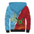Saint Lucia and Guyana Cricket Personalized Sherpa Hoodie Kings Amazon Warriors Together - Wonder Print Shop