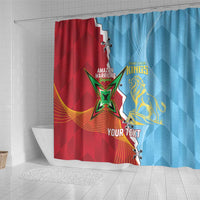 Saint Lucia and Guyana Cricket Personalized Shower Curtain Kings Amazon Warriors Together - Wonder Print Shop