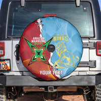 Saint Lucia and Guyana Cricket Personalized Spare Tire Cover Kings Amazon Warriors Together - Wonder Print Shop