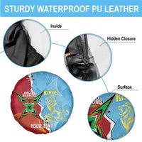 Saint Lucia and Guyana Cricket Personalized Spare Tire Cover Kings Amazon Warriors Together - Wonder Print Shop