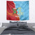 Saint Lucia and Guyana Cricket Personalized Tapestry Kings Amazon Warriors Together - Wonder Print Shop