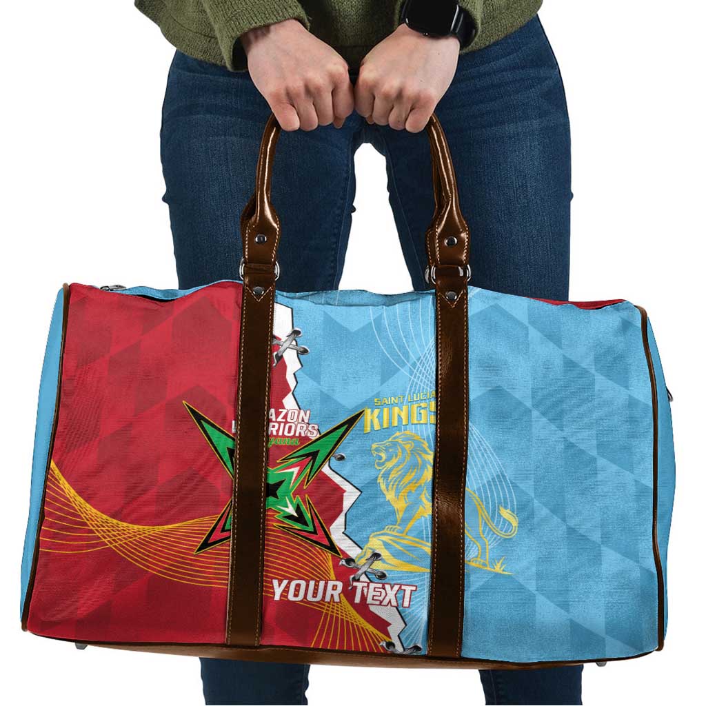 Saint Lucia and Guyana Cricket Personalized Travel Bag Kings Amazon Warriors Together - Wonder Print Shop