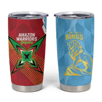 Saint Lucia and Guyana Cricket Tumbler Cup Kings Amazon Warriors Together - Wonder Print Shop