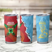 Saint Lucia and Guyana Cricket Tumbler Cup Kings Amazon Warriors Together - Wonder Print Shop