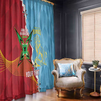 Saint Lucia and Guyana Cricket Personalized Window Curtain Kings Amazon Warriors Together - Wonder Print Shop