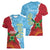 Saint Lucia and Guyana Cricket Personalized Women V-Neck T-Shirt Kings Amazon Warriors Together - Wonder Print Shop