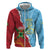 Saint Lucia and Guyana Cricket Personalized Zip Hoodie Kings Amazon Warriors Together - Wonder Print Shop