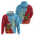 Saint Lucia and Guyana Cricket Personalized Zip Hoodie Kings Amazon Warriors Together - Wonder Print Shop