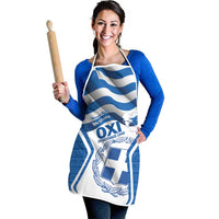 Greece Ohi Day Apron Hellas Coat Of Arms Greek Pattern - Wonder Print Shop