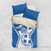 Greece Ohi Day Bedding Set Hellas Coat Of Arms Greek Pattern - Wonder Print Shop