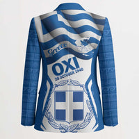Greece Ohi Day Blazer Hellas Coat Of Arms Greek Pattern - Wonder Print Shop