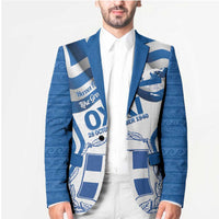 Greece Ohi Day Blazer Hellas Coat Of Arms Greek Pattern - Wonder Print Shop