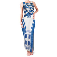 Greece Ohi Day Family Matching Tank Maxi Dress and Hawaiian Shirt Hellas Coat Of Arms Greek Pattern - Wonder Print Shop