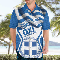 Greece Ohi Day Hawaiian Shirt Hellas Coat Of Arms Greek Pattern - Wonder Print Shop