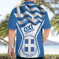 Greece Ohi Day Hawaiian Shirt Hellas Coat Of Arms Greek Pattern - Wonder Print Shop