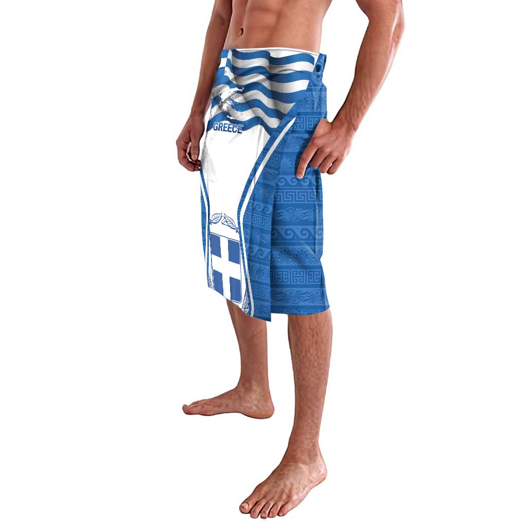 Greece Ohi Day Lavalava Hellas Coat Of Arms Greek Pattern - Wonder Print Shop