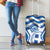 Greece Ohi Day Luggage Cover Hellas Coat Of Arms Greek Pattern - Wonder Print Shop