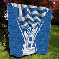 Greece Ohi Day Quilt Hellas Coat Of Arms Greek Pattern - Wonder Print Shop