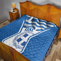 Greece Ohi Day Quilt Hellas Coat Of Arms Greek Pattern - Wonder Print Shop