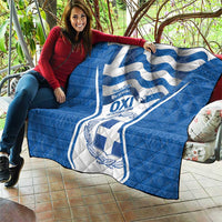Greece Ohi Day Quilt Hellas Coat Of Arms Greek Pattern - Wonder Print Shop