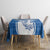 Greece Ohi Day Tablecloth Hellas Coat Of Arms Greek Pattern - Wonder Print Shop