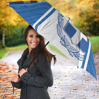 Greece Ohi Day Umbrella Hellas Coat Of Arms Greek Pattern - Wonder Print Shop