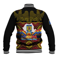 Personalised Romania Great Union Day Baseball Jacket Ziua Marii Uniri 105th Anniversary - Wonder Print Shop