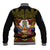 Personalised Romania Great Union Day Baseball Jacket Ziua Marii Uniri 105th Anniversary - Wonder Print Shop