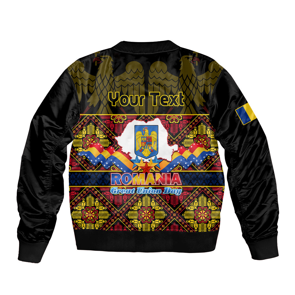 Personalised Romania Great Union Day Bomber Jacket Ziua Marii Uniri 105th Anniversary - Wonder Print Shop
