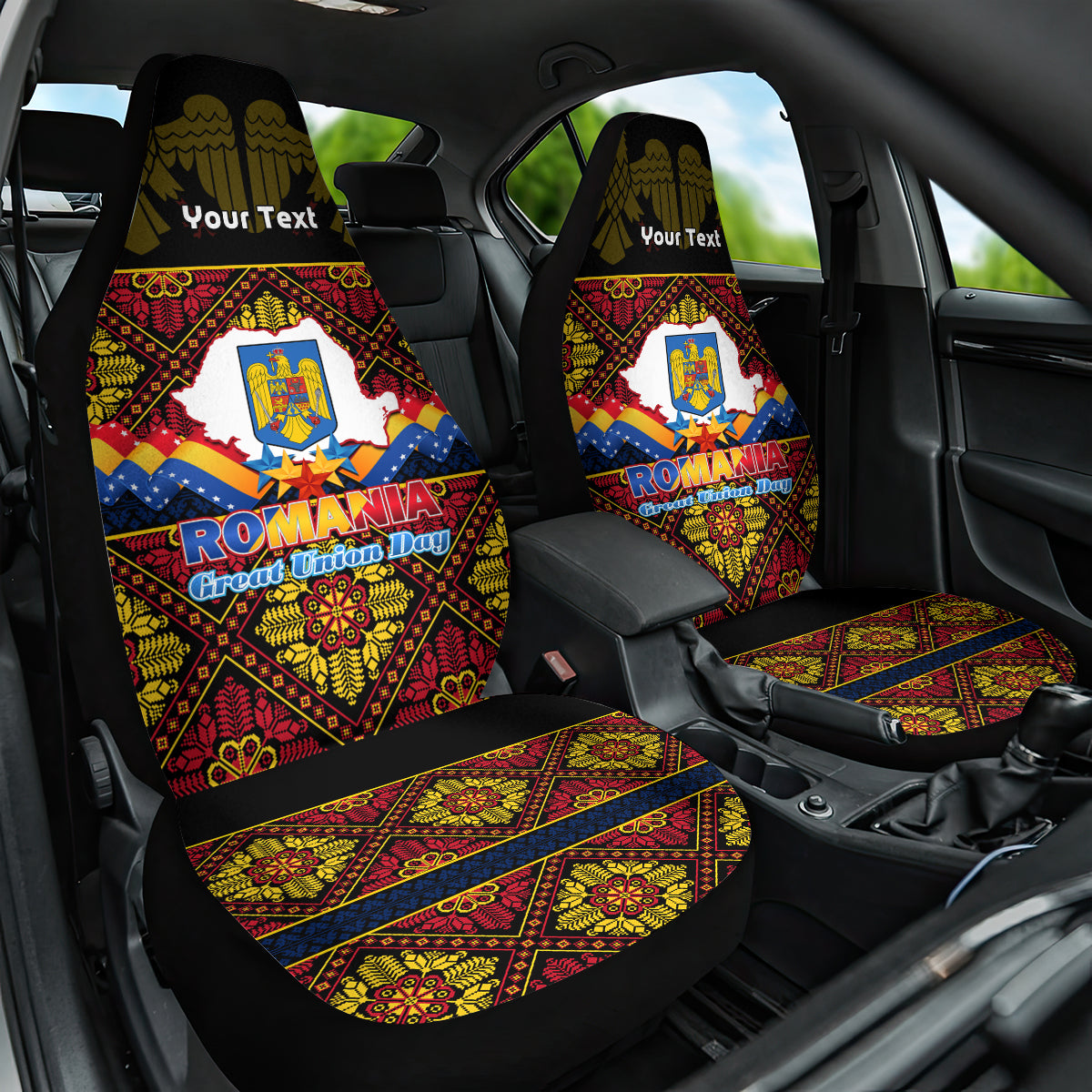 personalised-romania-great-union-day-car-seat-cover-ziua-marii-uniri-105th-anniversary