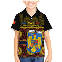 Personalised Romania Great Union Day Family Matching Mermaid Dress and Hawaiian Shirt Ziua Marii Uniri 105th Anniversary - Wonder Print Shop