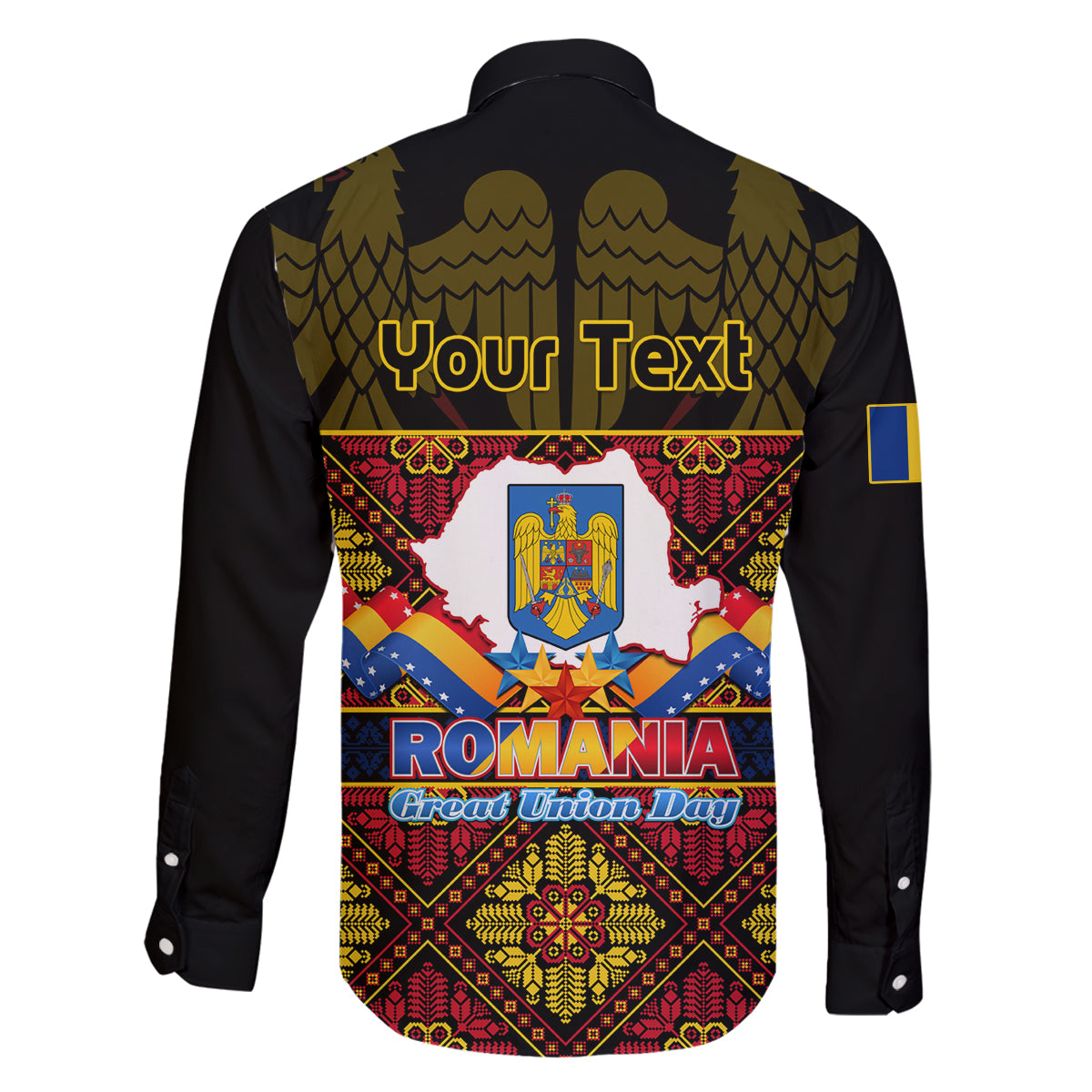 Personalised Romania Great Union Day Family Matching Puletasi Dress and Hawaiian Shirt Ziua Marii Uniri 105th Anniversary - Wonder Print Shop