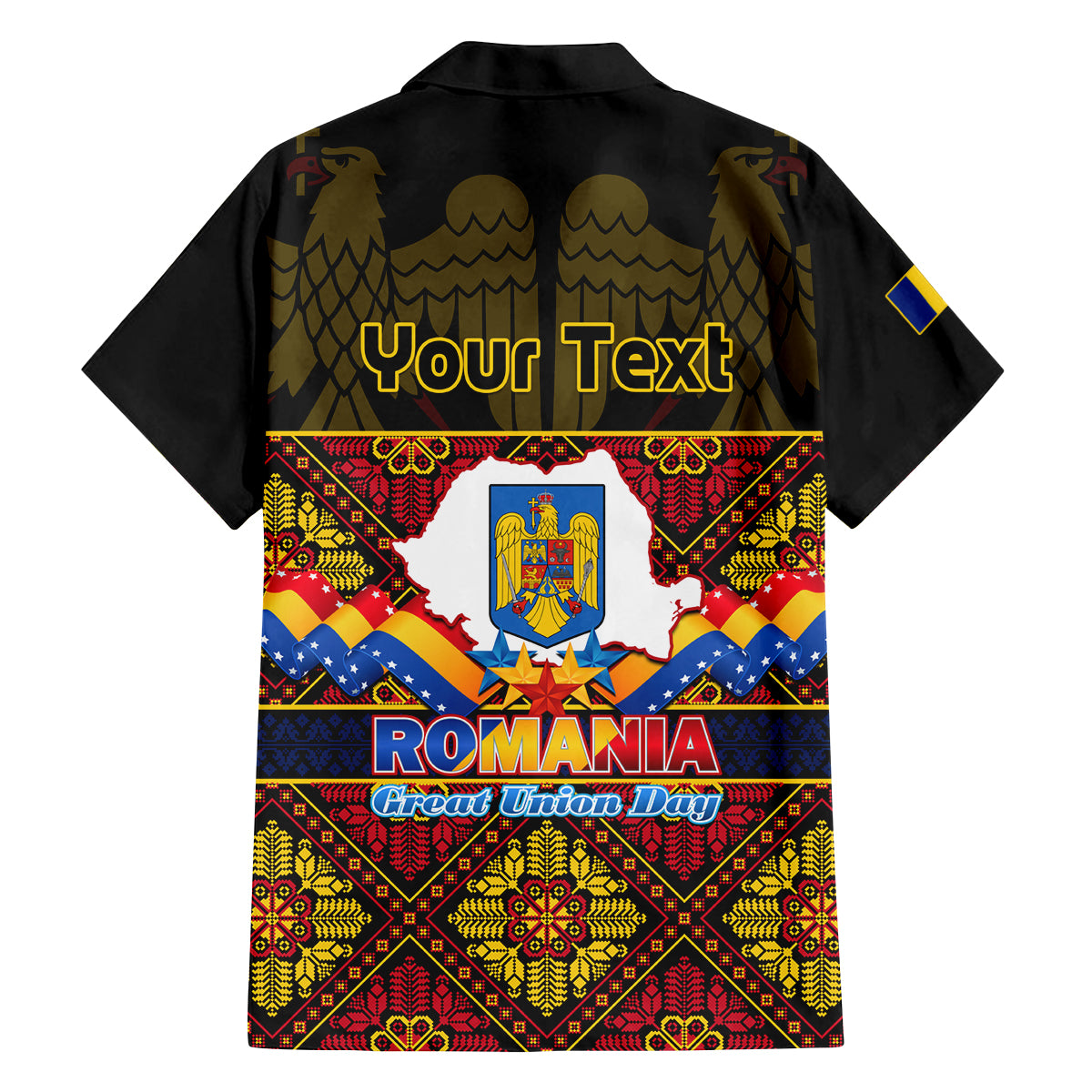 Personalised Romania Great Union Day Family Matching Tank Maxi Dress and Hawaiian Shirt Ziua Marii Uniri 105th Anniversary - Wonder Print Shop