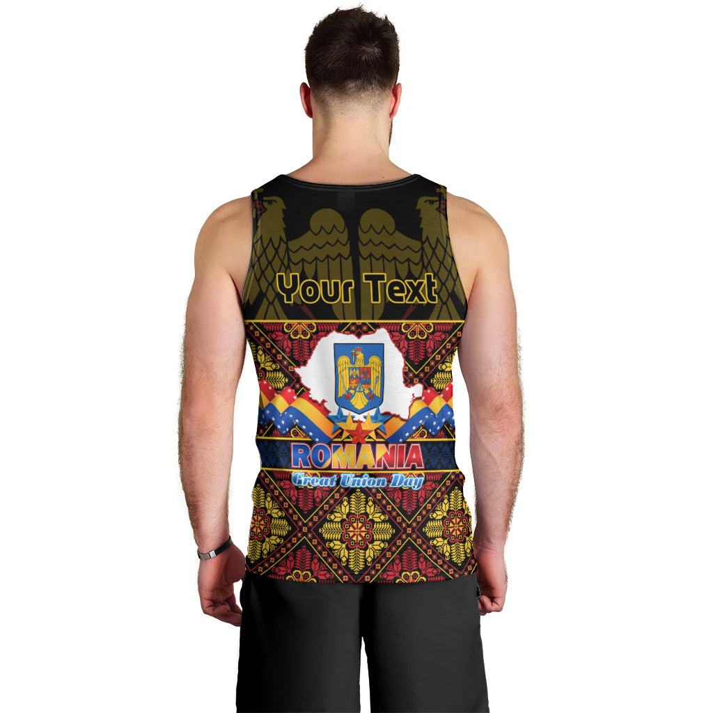 Personalised Romania Great Union Day Men Tank Top Ziua Marii Uniri 105th Anniversary - Wonder Print Shop