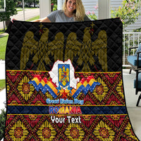 Personalised Romania Great Union Day Quilt Ziua Marii Uniri 105th Anniversary - Wonder Print Shop