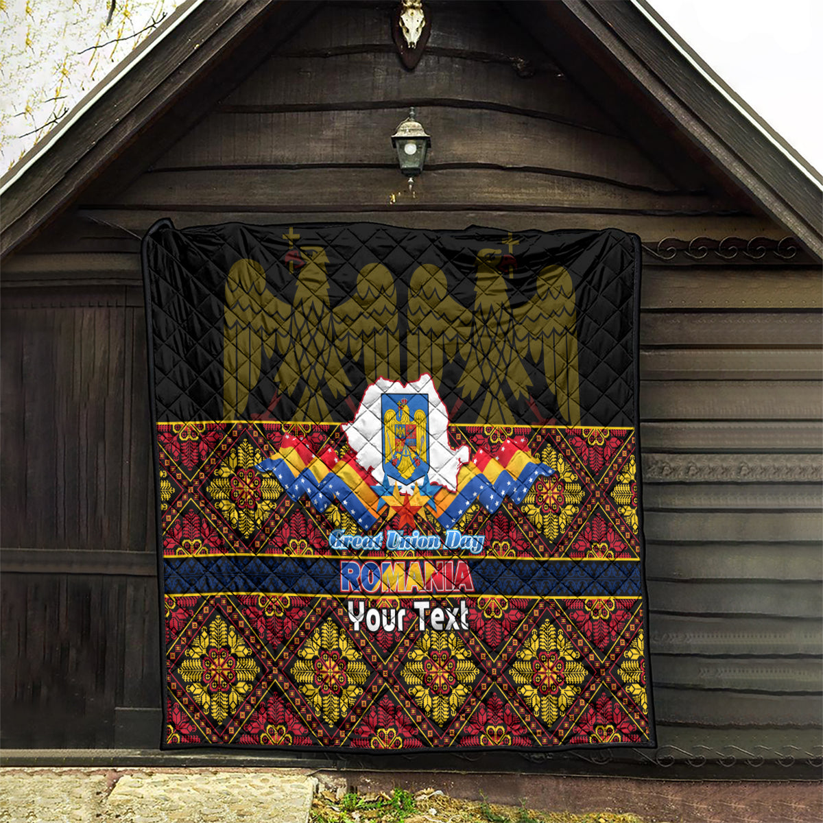 Personalised Romania Great Union Day Quilt Ziua Marii Uniri 105th Anniversary - Wonder Print Shop