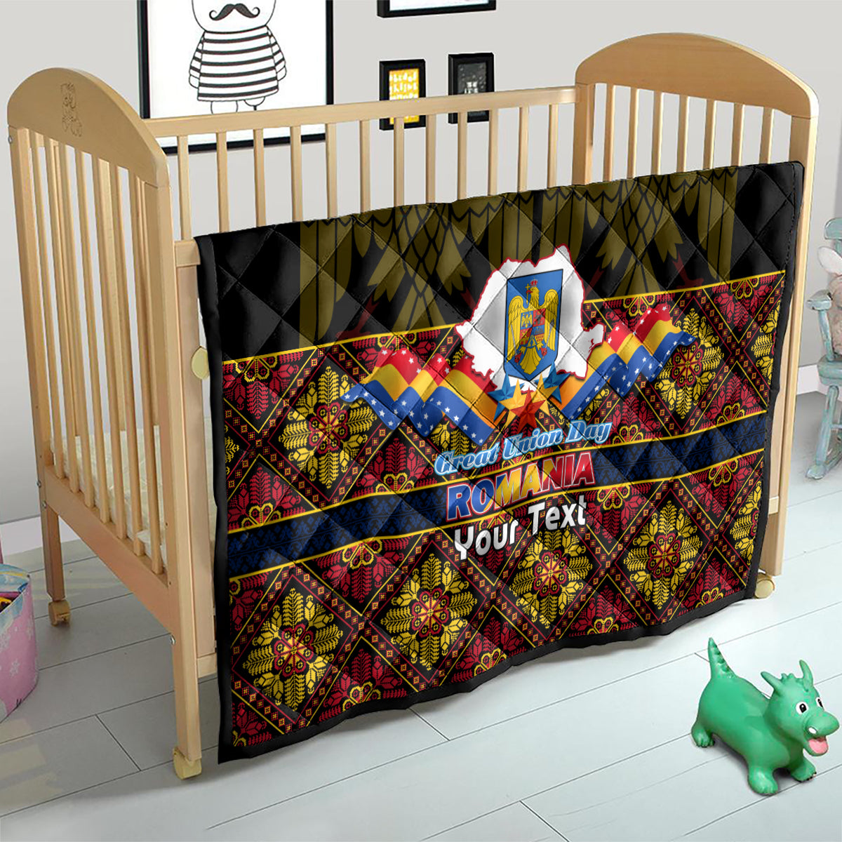 Personalised Romania Great Union Day Quilt Ziua Marii Uniri 105th Anniversary - Wonder Print Shop