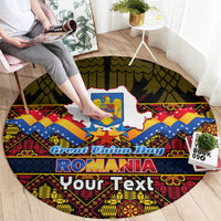 personalised-romania-great-union-day-round-carpet-ziua-marii-uniri-105th-anniversary