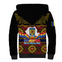 Personalised Romania Great Union Day Sherpa Hoodie Ziua Marii Uniri 105th Anniversary - Wonder Print Shop