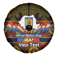Personalised Romania Great Union Day Spare Tire Cover Ziua Marii Uniri 105th Anniversary - Wonder Print Shop